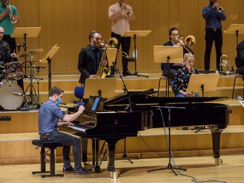 Bigband der Hochschule bei der Studienjahrseröffnung 2020/2021