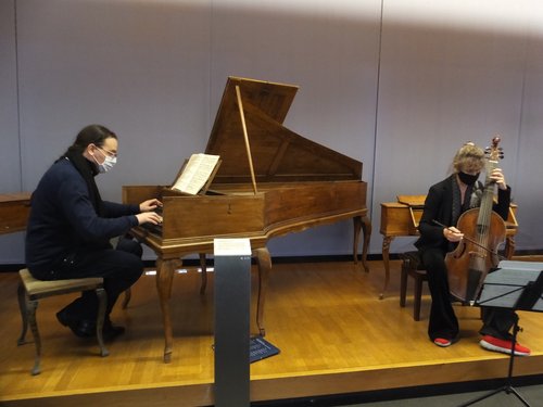 Prof. Ralf Waldner (Cembalo) | Prof. Friederike Heumann (Viola da gamba)  Prof. Ralf Waldner (Cembalo) | Prof. Friederike Heumann (Viola da gamba)
